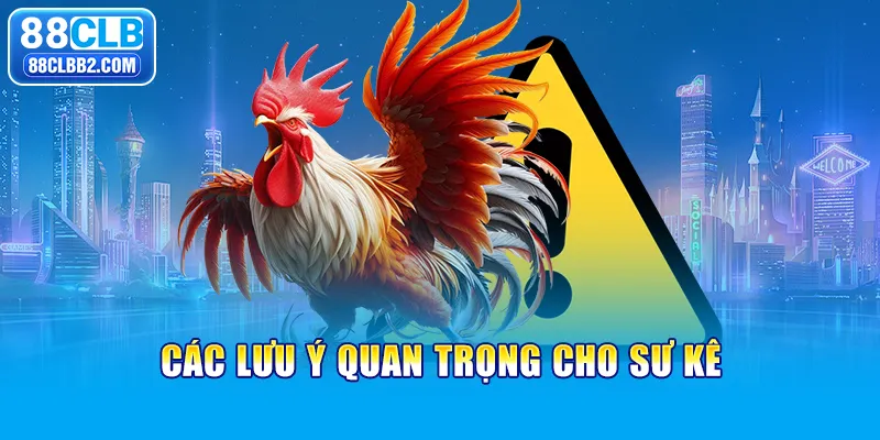 Các lưu ý quan trọng cho sư kê