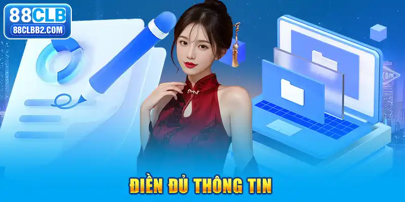 Điền đủ thông tin khi đăng ký