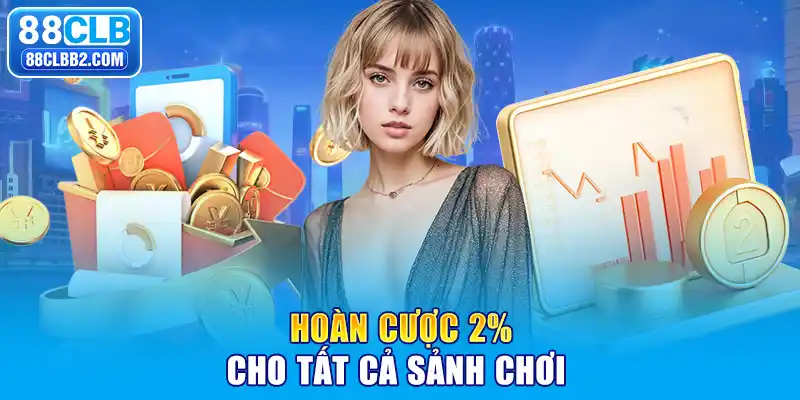 Hoàn cược 2% cho tất cả sảnh chơi 